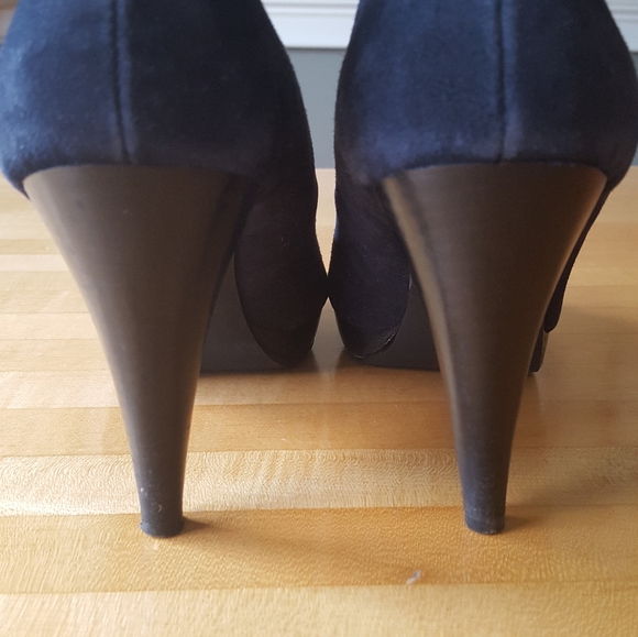 Style Co suede peep toe heels - Picture 3 of 6